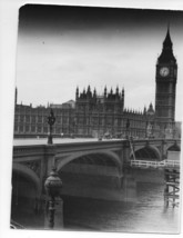 Vintage Original 8x10 London Photo Big Ben Westminster Bridge Double-Decker Bus  - £23.52 GBP
