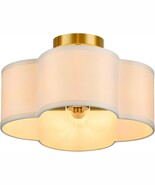 VONLUCE Semi Flush Mount Ceiling Light Fixture, 4-Light Nursery Light Fi... - $68.21