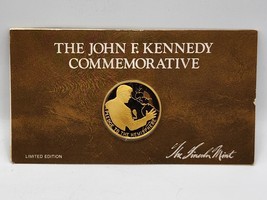 Lincoln Mint JFK JOHN KENNEDY 24k Gold Sterling Silver &quot;Pledge to Hemisp... - £24.84 GBP