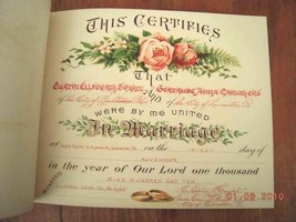 1895 antique WEDDING album book 1910 SWARTZ CARUTHERS baltimore md lancaster pa - £98.57 GBP