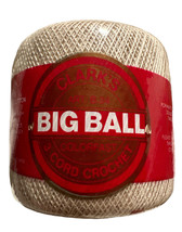 Vintage Clark&#39;s Big Ball Cotton Crochet Thread 300 Yards Size 20 Ecru Lot of 7 - £27.87 GBP