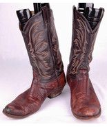 Tony Lama Black &amp; Brown Leather Cowboy Boots-Stitch - €50,40 EUR