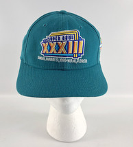 Super Bowl XXXIII (33) Snapback Baseball Hat New Era - Aqua Blue - LE 873/2000 - £30.96 GBP
