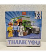 Mega Construx Thank You Heroes Building Set Mattel Firefighter, Chef, De... - $816.44 MXN