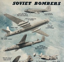 1949 Soviet Bombers War Planes WW2 Popular Mechanics Page Military Aviat... - $459.19 MXN