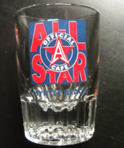 Myrtle Beach Official All Star Cafe Fluted Shot Glass Clear with Red White Blue - £6.38 GBP