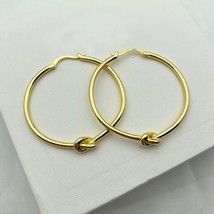 New fashion brand Everyday jewelry Women's yellow large circle earrings featurin - £30.58 GBP