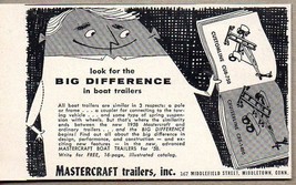 1958 Print Ad Mastercraft Boat Trailers Middletown,CT - £6.19 GBP