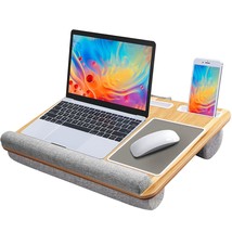 HUANUO Lap Desk - Fits up to 17 inches Laptop Desk, Built in Mouse Pad &amp; Wrist P - £59.30 GBP