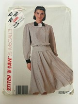 McCalls Stitch &#39;N Save Sewing Pattern 3286 Uncut Blouse Skirt 1987 Vtg 12 14 16 - £9.58 GBP