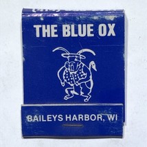 Blue Ox Bar Restaurant Bailey’s Harbor Wisconsin Match Book Matchbox - £3.88 GBP
