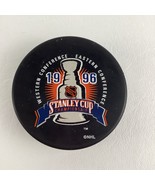 Stanley Cup Championship Hockey Puck Sports Equipment Souvenir Vintage 1996 - $20.19 CAD