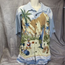 Walt Disney World Hawaiian Shirt Mickey Big Mickahuna Beach XL Diamond Head - £92.90 GBP