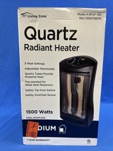 Living Zone 1500-Watt Electric Tower Quartz Infrared Space Heater BFGF-15D - $34.64