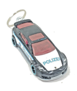Hot Wheels Black White Porsche Panamera Polizei FYG20 1:64 Diecast Keych... - $10.77