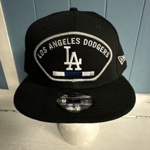 New Era 9FIFTY Basic Snapback Hat Cap Mlb Los Angeles La Dodgers Black Adult Men - $29.69