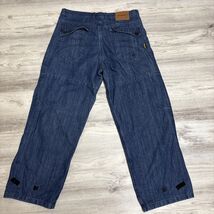 AGV Motorcycle Pants Mens 36x30 Reinforced Shadow Denim Riding Blue Jeans - $64.30