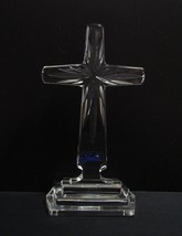 Crystal Cross Julia Poland Figurine Crucifix Cut Glass 24% Lead Cut Crys... - $16.00