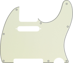 Fender Pickguard, Telecaster, 8-Hole Mount, Mint Green, 3-Ply - £23.59 GBP