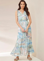 Together Paisley Maxi Abito UK 14(fm118-7) - £26.14 GBP