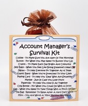 Account Manager Survival Kit - Fun, Novelty Gift &amp; Greetings Card / Secret Santa - £6.57 GBP