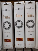 3X ISHA AMBER INCENSIO / AMBER INCENSE - 3 CAJAS 20 PAJUELAS c/u - ENVIO... - $14.50