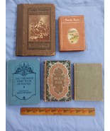 5 pc Vintage Book LOT Favorite Poems, Picture Readings 1918 Sketch book - $45.00