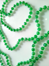 Vintage Hippy Era Aurora Borealis Retro Beads Unused OLD Stock 1960&#39;s Green - £6.23 GBP