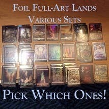 MTG- Foil Full-Art Lands - Various Sets - Choose Which Ones - Dollar Each - £0.77 GBP+