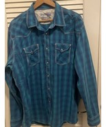 Wrangler Mens 20X Competition Advanced Comfort Pearl Snap Western Shirt XL - $31.44 CAD