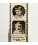 1922 Mellin&#39;s Food Babies Infant Health Advertisement Ephemera - $27.41 CAD