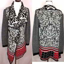 Vintage Christian Lacroix x Desigual Long Mixed Prints Cardigan Sweater Large - £52.29 GBP
