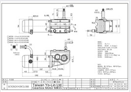 M#35 200W 3400RPM 25.7:1 Gearbox Motor Engine Power Wheelchairs EC82M243420CLGBL image 6