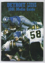 1981 Detroit Lions Media Guide - £18.81 GBP