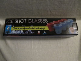 Shot Glass Ice Mold Holiday Xmas Party New Years Eve Cocktail Bar Drink Makes 4 - £15.13 GBP