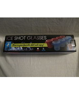 Shot Glass Ice Mold Holiday Xmas Party New Years Eve Cocktail Bar Drink Makes 4 - £15.00 GBP