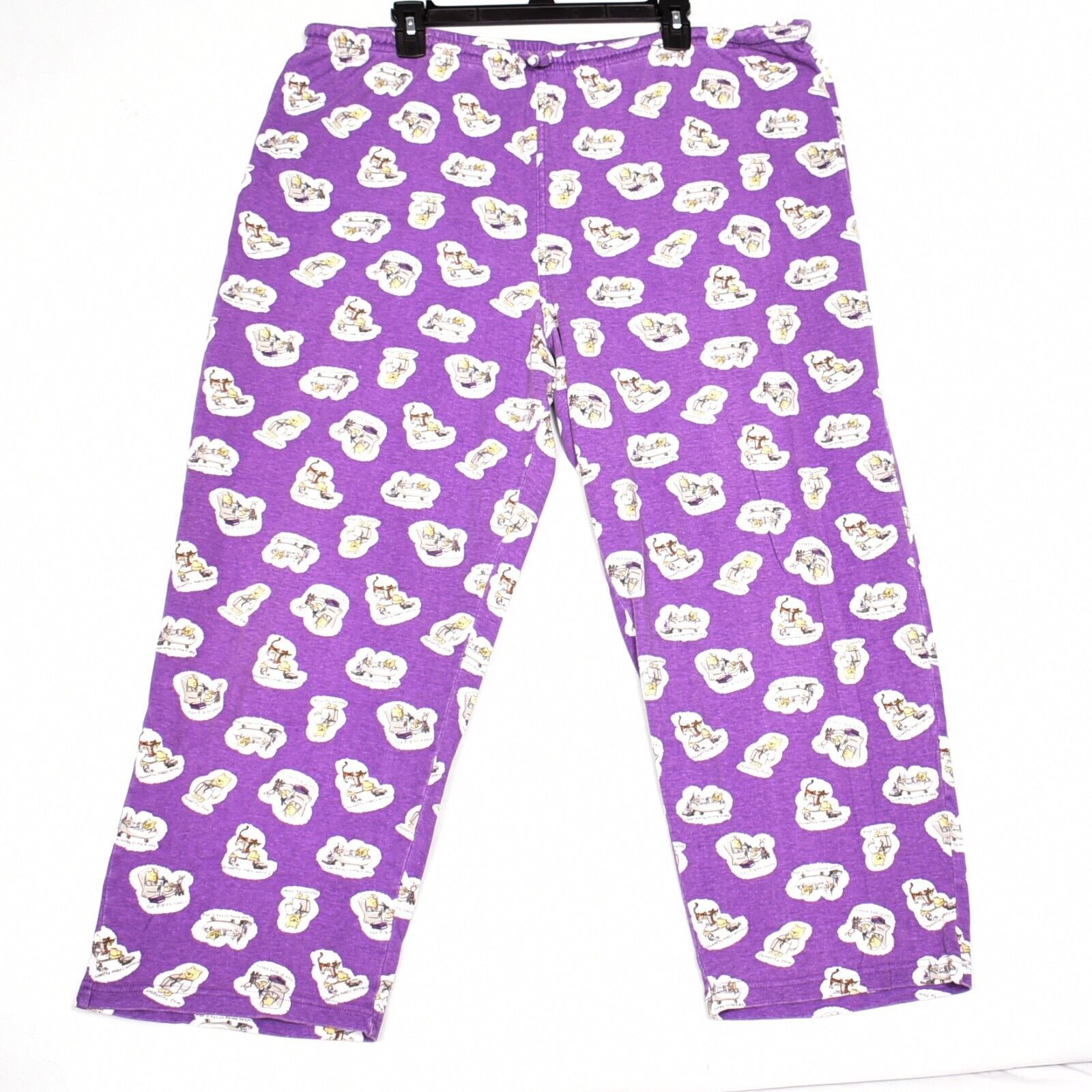 Disney Sleep Lounge Pant Winnie the Pooh Purple Size L/XL FLAWED - $13.72