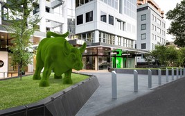 Outdoor Bull Topiary Green Figures covered in Artificial Grass great for... - $7,950.00