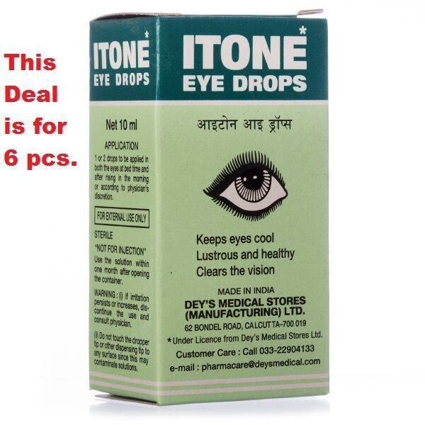 6x ITONE Herbal Eye Drop Keeps the eye cool and clear and increase the v... - $17.28