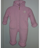OSHKOSH INFANT GIRL&#39;S PINK HEAVY FLEECE SNOWSUIT-24 MONTHS-BARELY WORN - €12,87 EUR