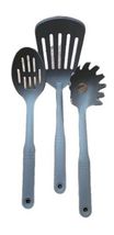 (3) Pc. T-FAL ~ Cooking Utensils ~ Spatula ~ Slotted Spoon ~ Pasta Serve... - $20.00