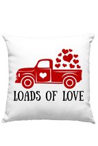 Loads of Love Pillow, Valentines Day Pillow, Tractor Cushion - £23.64 GBP