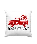 Loads of Love Pillow, Valentines Day Pillow, Tractor Cushion - £23.75 GBP