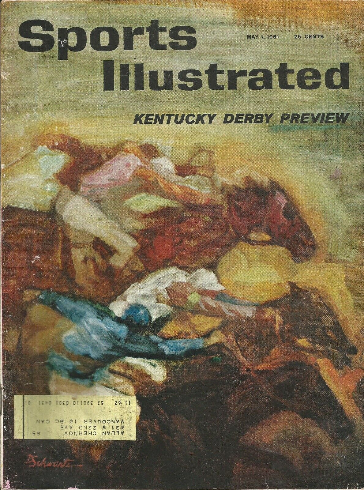 Primary image for 1961 - May 1st Issue of Sports Illustrated Magazine - Ky Derby Preview in Ex.Con