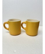 Vintage Hazel Atlas Yellow Lemon Milk Glass Coffee Mug Textured Finish  ... - $564.31 MXN
