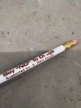 Vintage Say No To Drugs &quot;Chief Old Person Says&quot; Kmart Pencil Troy Michig... - $12.22