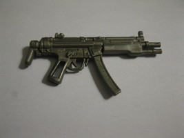 Action Figure Weapon / Accessory - Vintage gray Sub Machine Gun - 2.5&quot; long - £2.37 GBP