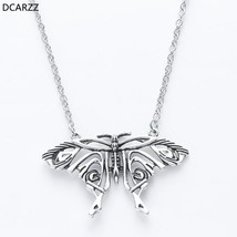 Mamma Mia Silver Antique Butterfly Pendant Yong Donna&#39;s Big Butterfly Necklace - £10.22 GBP