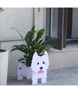 Gochoi Westie Dog Planter Plant Pot, Cute Animal Dog Flower Pots For Out... - £27.40 GBP