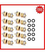 Durable Brass Hose End Repair Connectors with Clamps - Ideal for Gardeners - $972.66 MXN